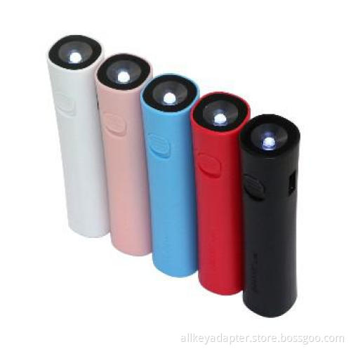 2600mah battery charge black blue red white pink battery power supply